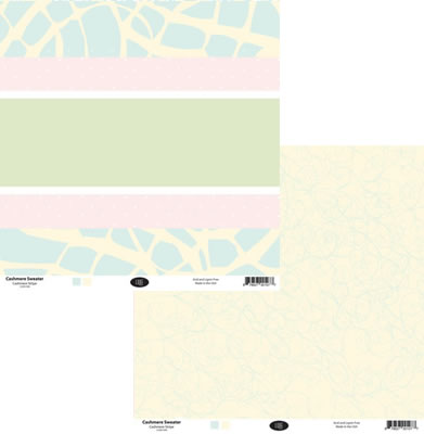 Luxe Designs - Cashmere Sweater Stripe 12x12 d/sided patterned paper  (pack of 10)
